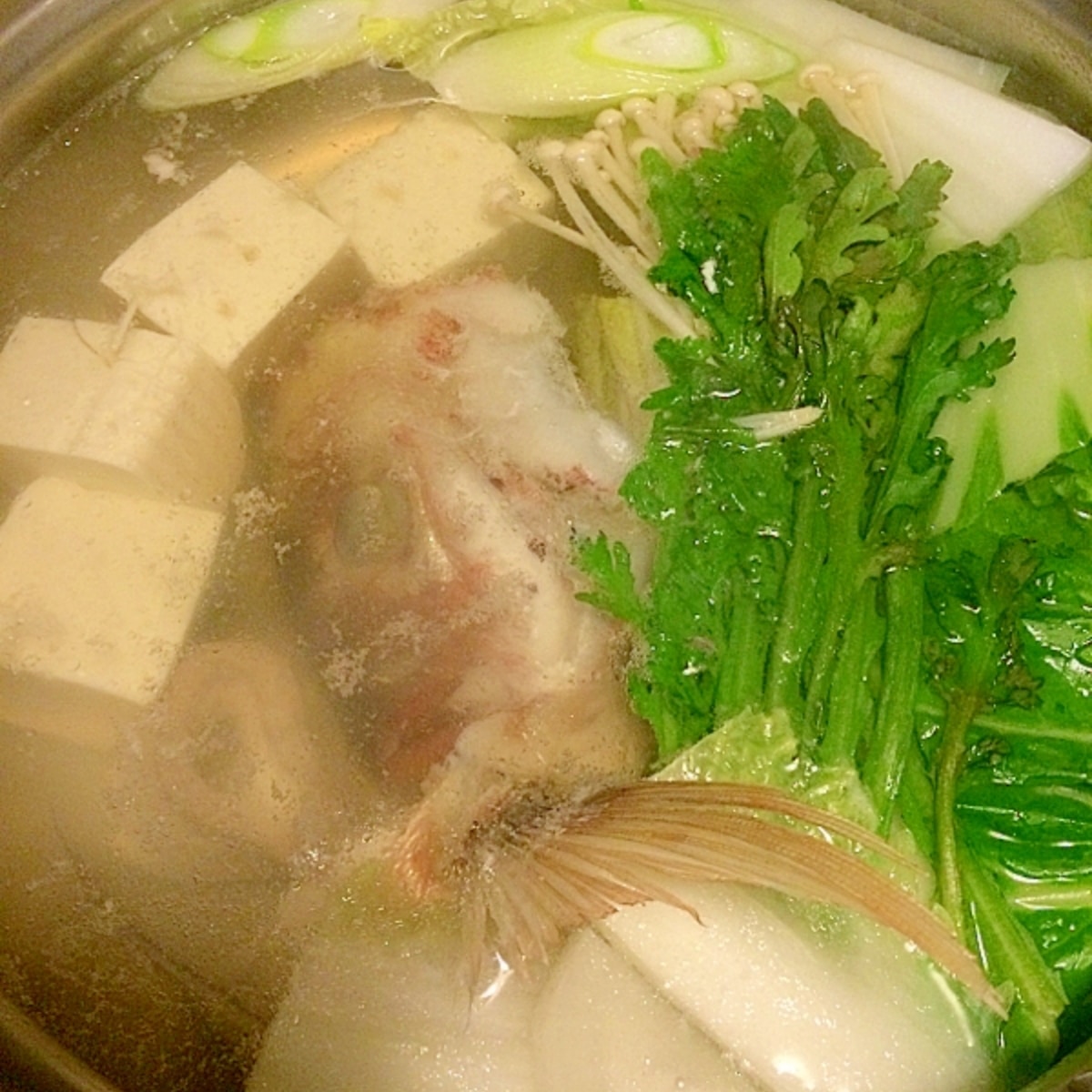 鯛のあらで ちり鍋 レシピ 作り方 By きのこのみみ 楽天レシピ 鯛のあらで ちり鍋 レシピ 作り方 By きのこのみみ 楽天レシピ